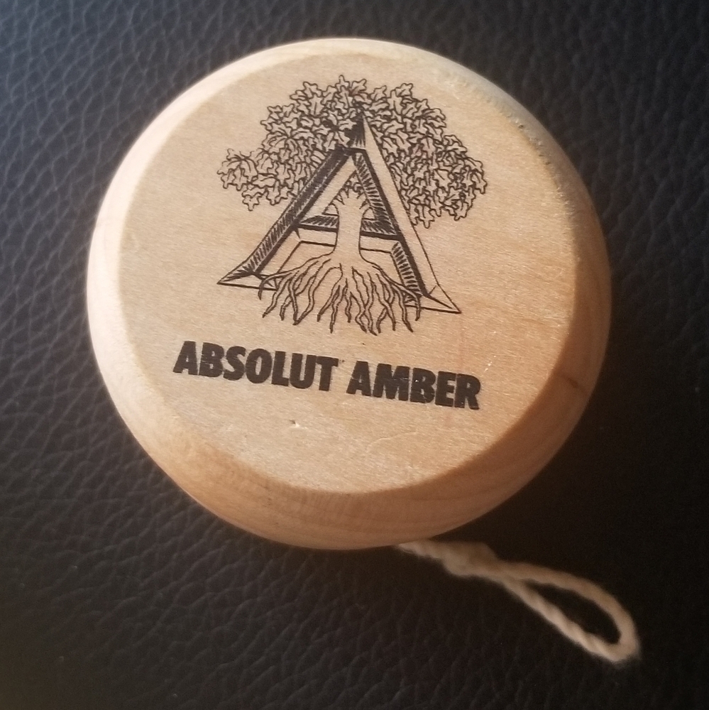 Rare wooden yo-yo by Absolut